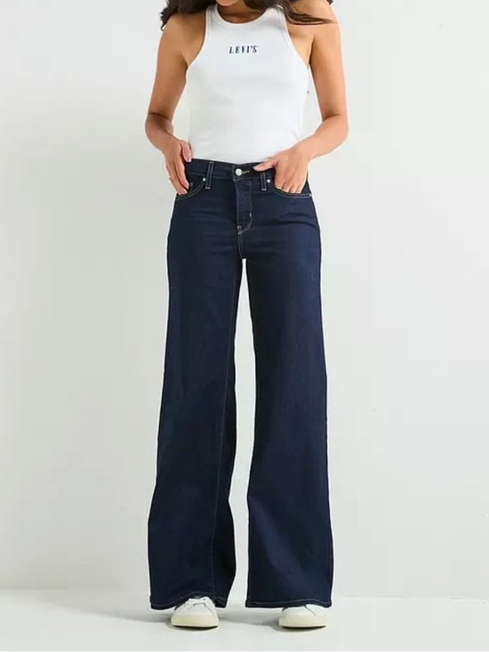 Levi's Denim - Levi’s 318 Shaping Wide Leg Jeans NWT Dark Wash High Rise Size 30x30